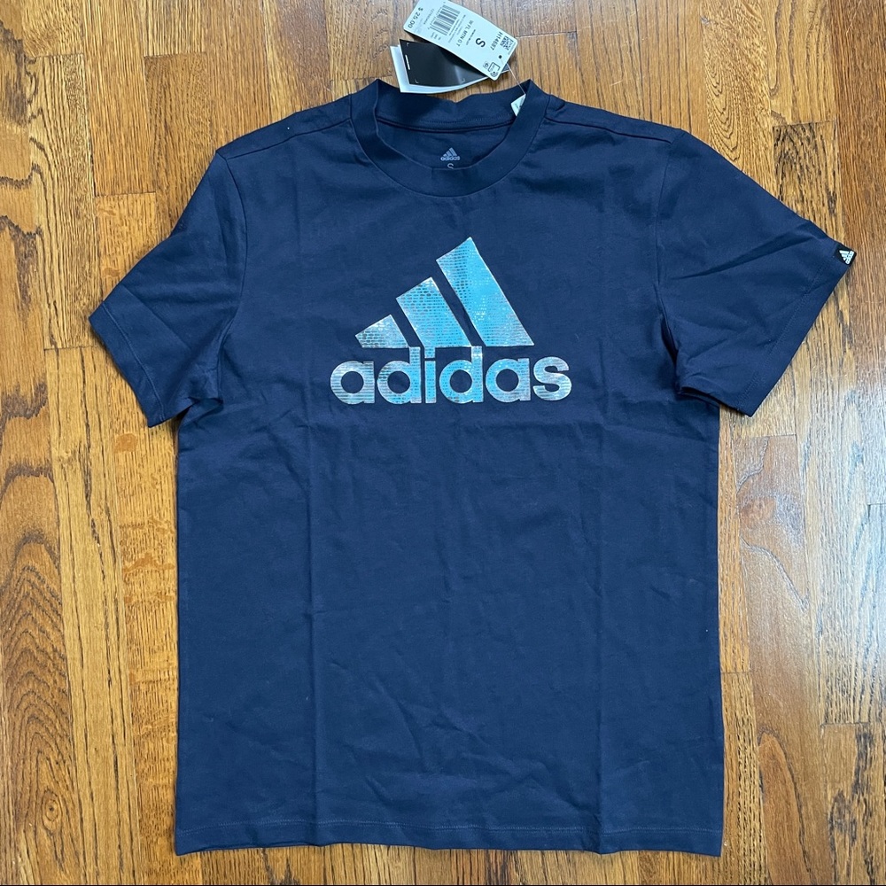 NWT Adidas T-shirt- navy, size S